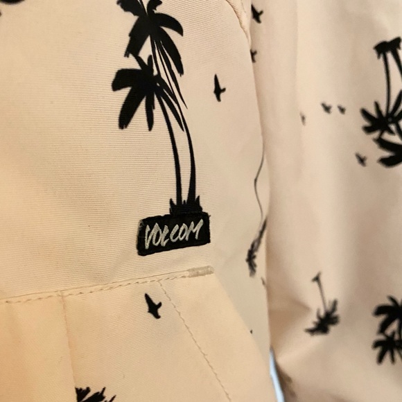 Volcom Enemy Lines Palm Tree Windbreaker Jacket ✨ - Picture 8 of 10